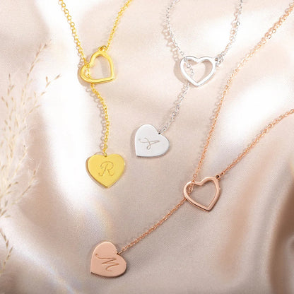 Collier Cœur Intemporel avec Initiale