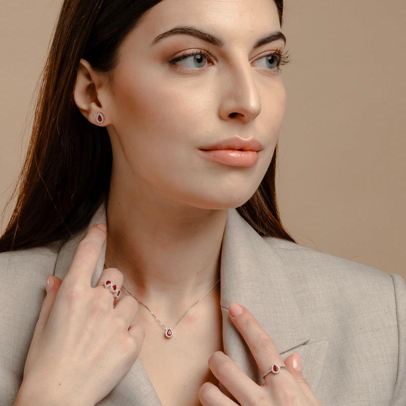 Collier Goutte Zircon Délicat