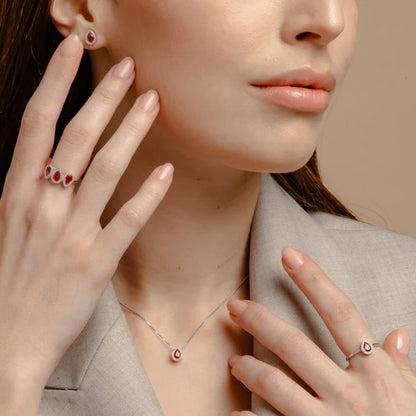 Collier Goutte Zircon Délicat