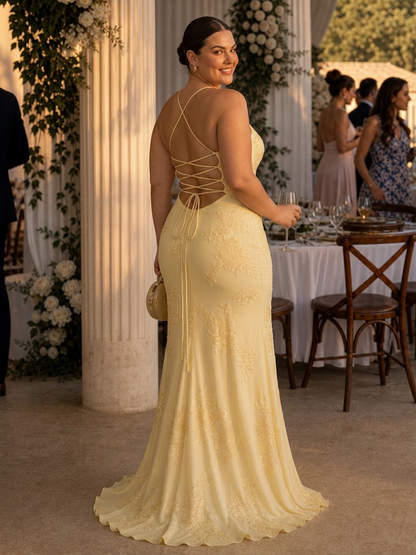 Clover | Robe Maxi à Bretelles Spaghetti et Corset