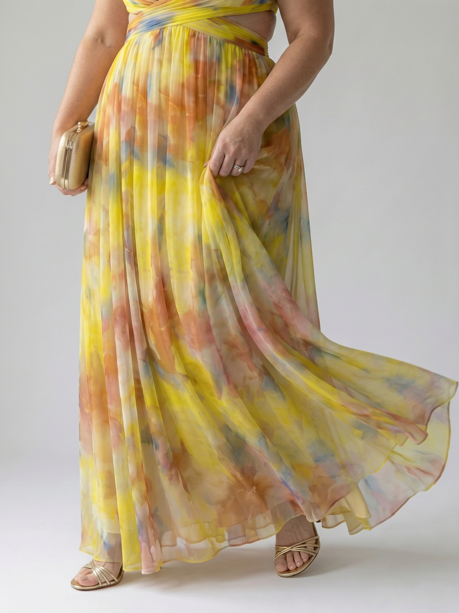 Stella & Grace™ | Robe Maxi Douce en Enveloppement