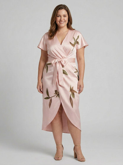 Eulalia - Robe Wrap Élégante Vraie