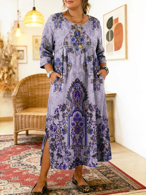 Aisha | Robe Midi Imprimée