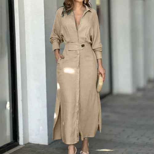 Robe Slim V-Neck Wynne : Élégante Déclaration Bleu Ciel