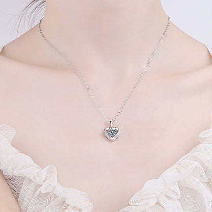 Collier Coeur en Zircon