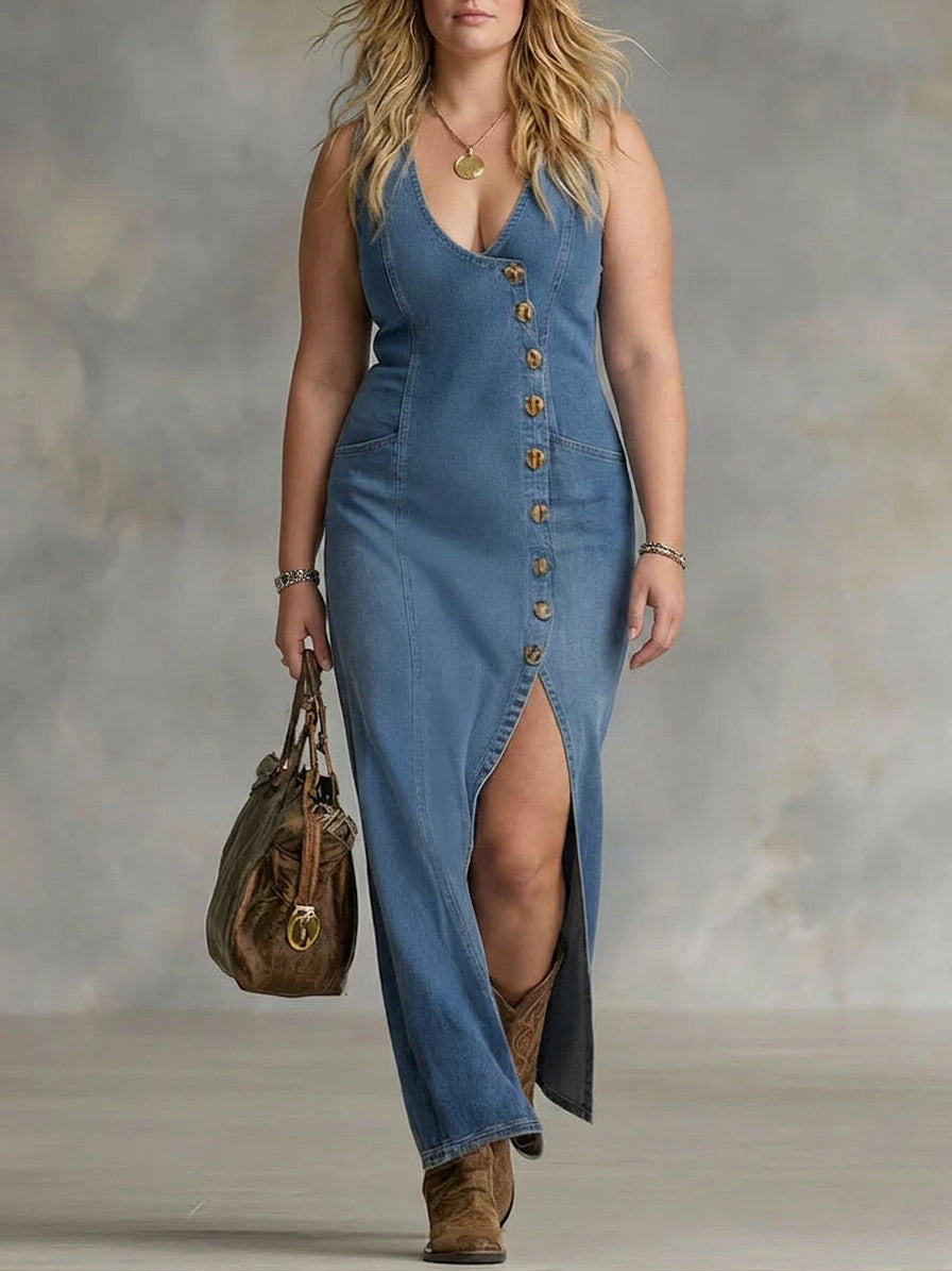 Robe en Jean Sans Manches Noa