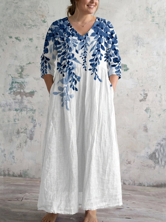 Beatrice | Robe Maxi Blue Willow