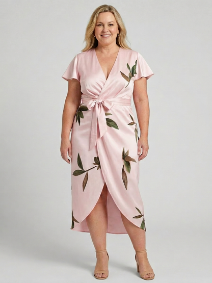 Eulalia - Robe Wrap Élégante Vraie