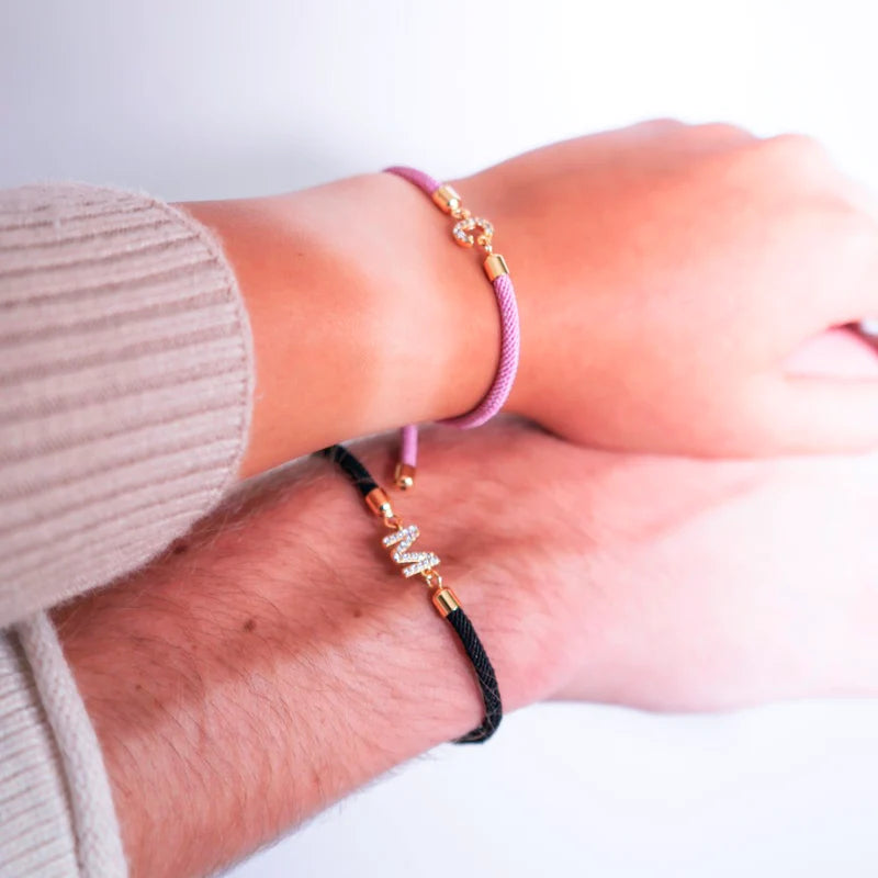 Bracelets Personnalisés avec Initiales Ajustables