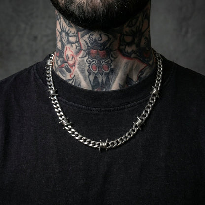 Collier Cubaine Hiphop Barbelés