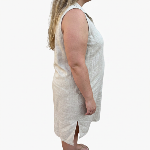 Imogen | Robe sans manches à décolleté en V