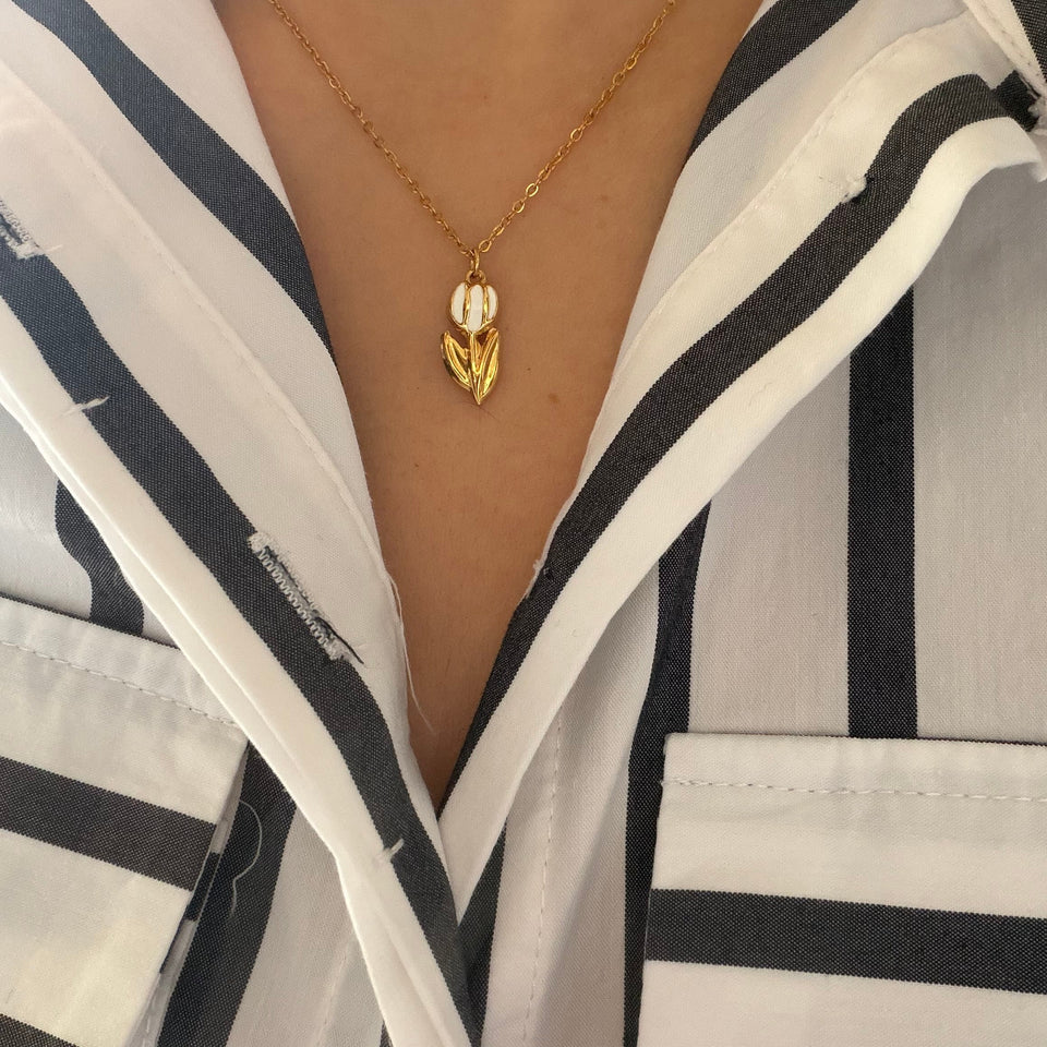 Collier Tulipes Délicates