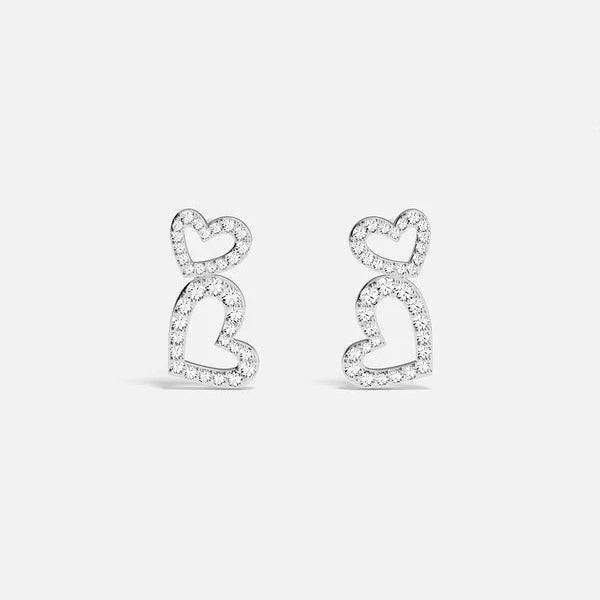 Boucles d’oreilles Double Cœur
