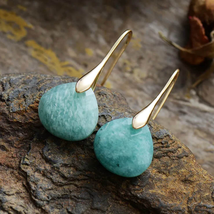 Boucles Goutte Amazonite