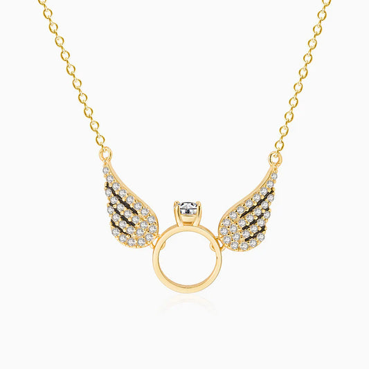 Bague et collier ailes d'ange