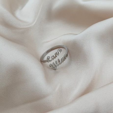 Bague Signature à Prénoms Personnalisés