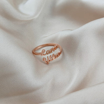 Bague Signature à Prénoms Personnalisés