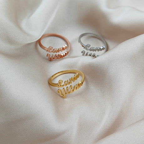 Bague Signature à Prénoms Personnalisés