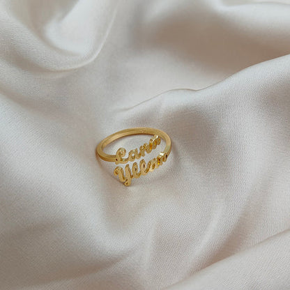 Bague Signature à Prénoms Personnalisés