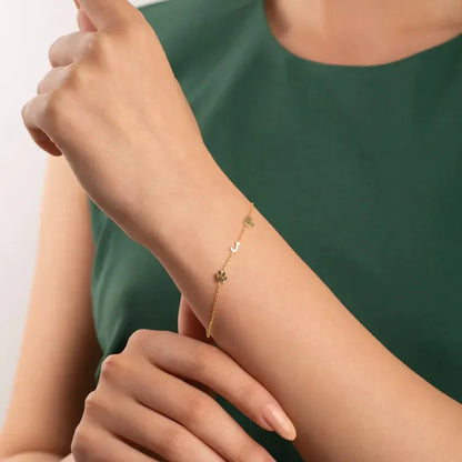 Collier et Bracelet Personnalisé avec Initiales