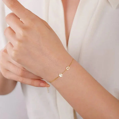 Collier et Bracelet Personnalisé avec Initiales