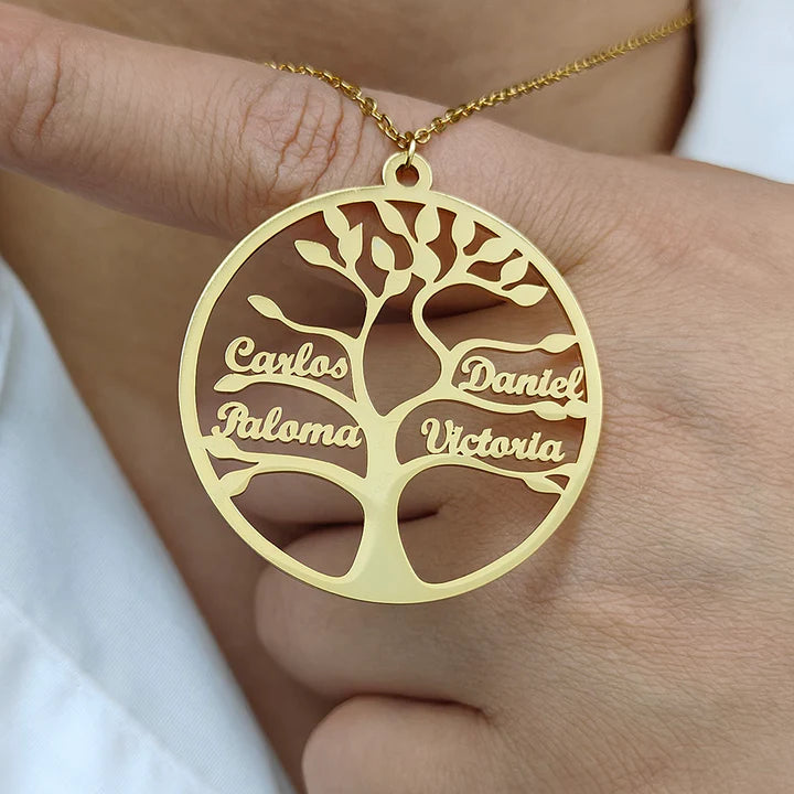 Collier arbre de vie personnalisé