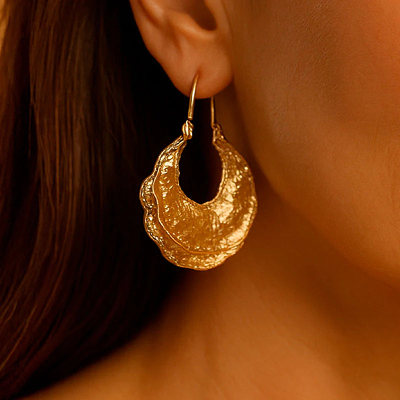 Boucles d’oreilles Cléopâtre dorées