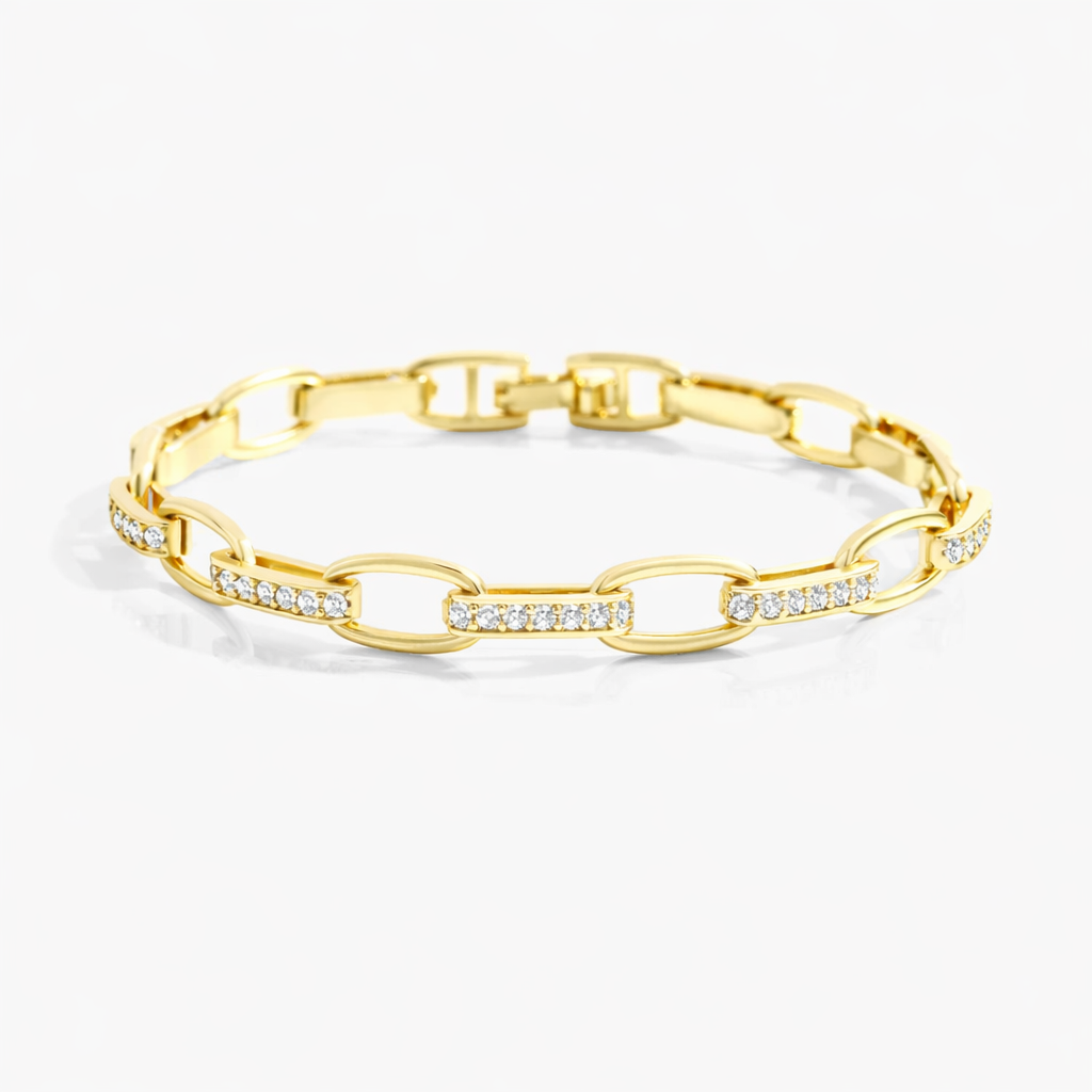 Bracelet Paperclip Diamant Luna