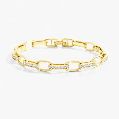 Bracelet Paperclip Diamant Luna