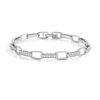 Bracelet Paperclip Diamant Luna