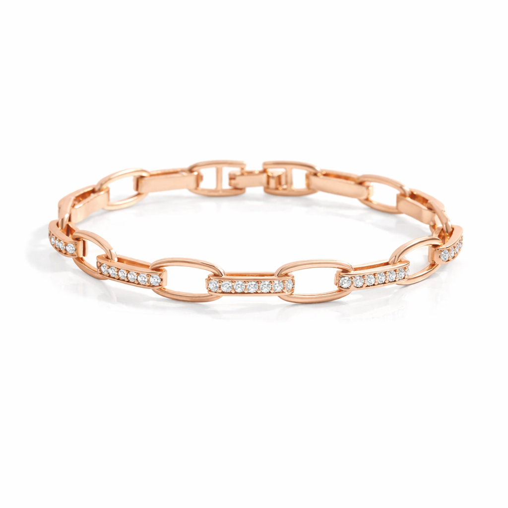 Bracelet Paperclip Diamant Luna