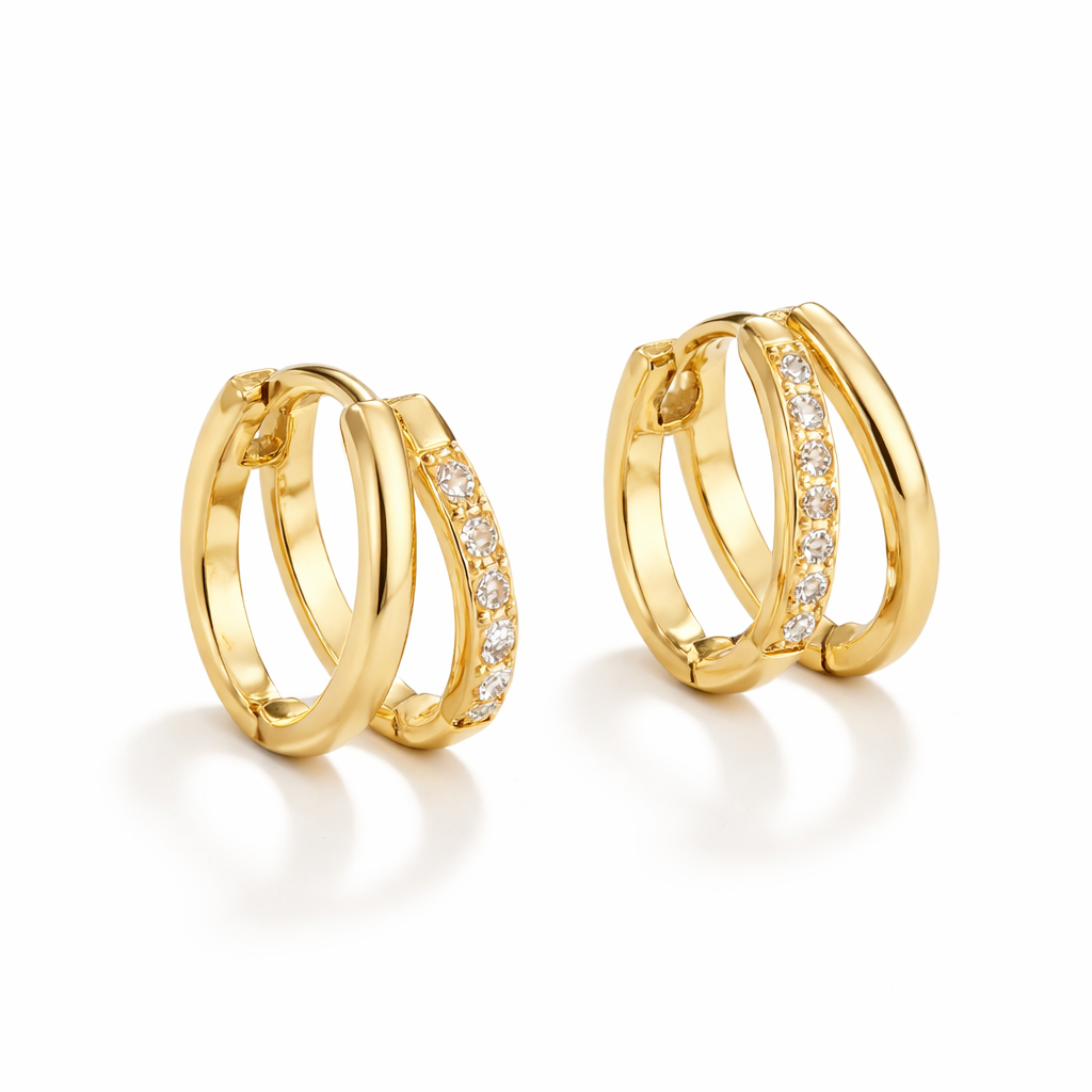 Boucles Double Anneaux Lumineux