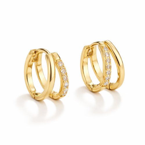 Boucles Double Anneaux Lumineux