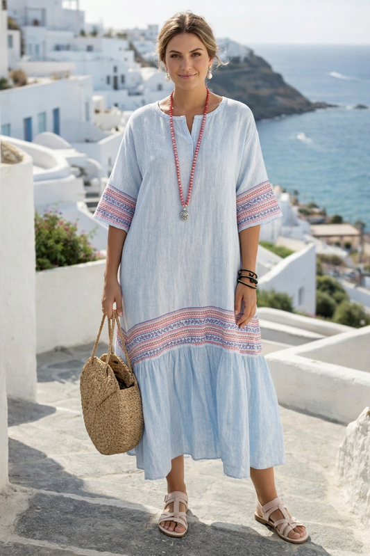 Ysolde | Robe Midi Maxi Côtière Aérée