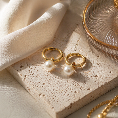 Boucles d'Oreilles Perles Trésor