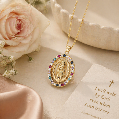 Collier Vierge Rayonnante