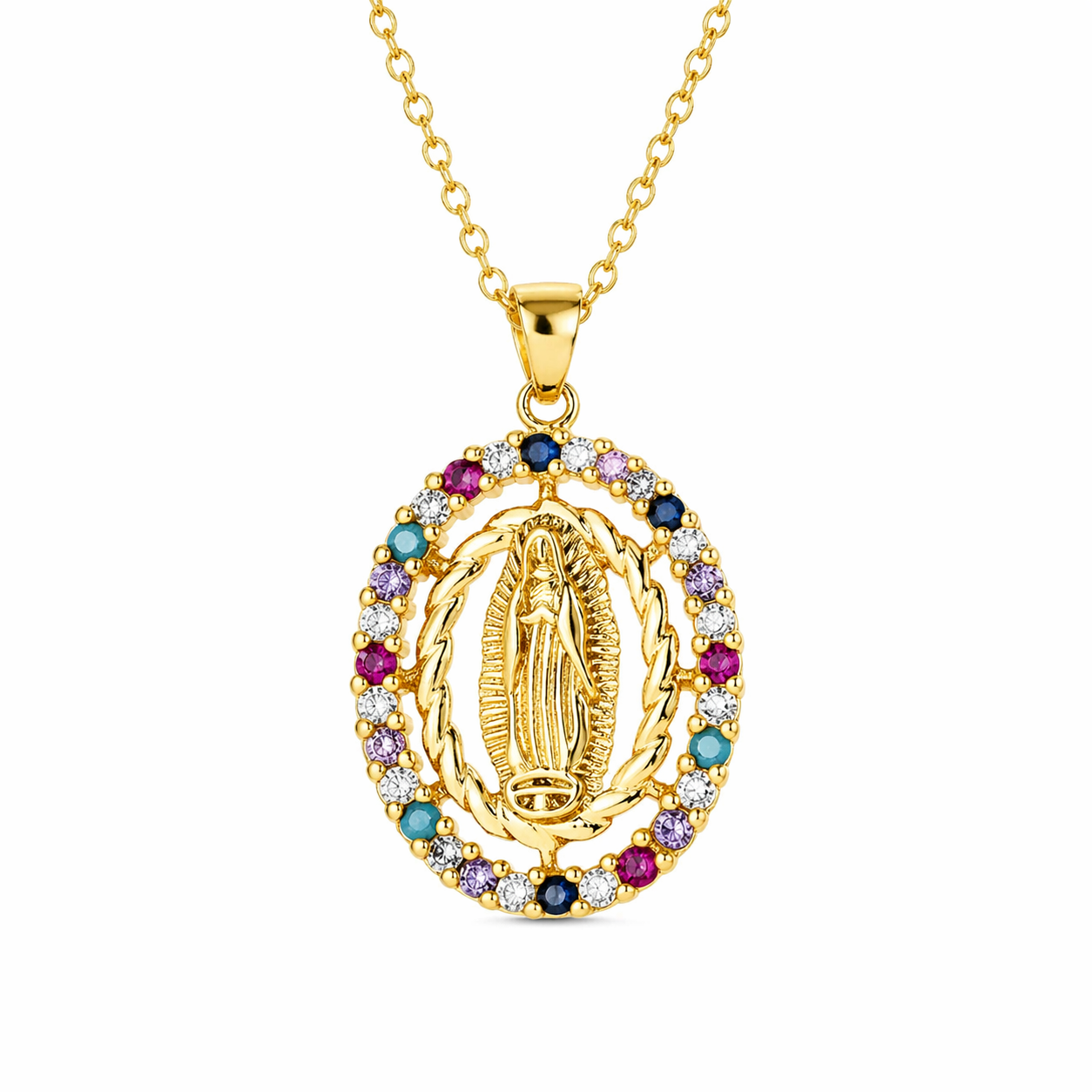 Collier Vierge Rayonnante
