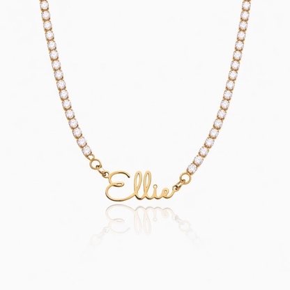 Collier Tennis Signature Personnalisé