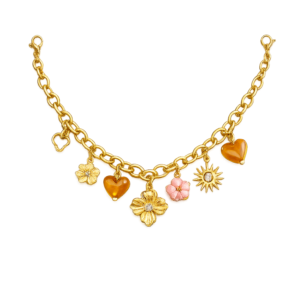 Collier Bloom Marron
