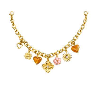 Collier Bloom Marron