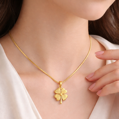 Minimaliste Collier Trèfle