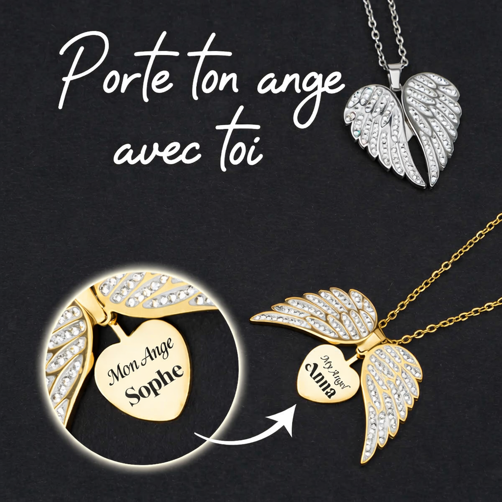 Collier Ange Protecteur Personnalisé