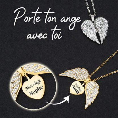 Collier Ange Protecteur Personnalisé
