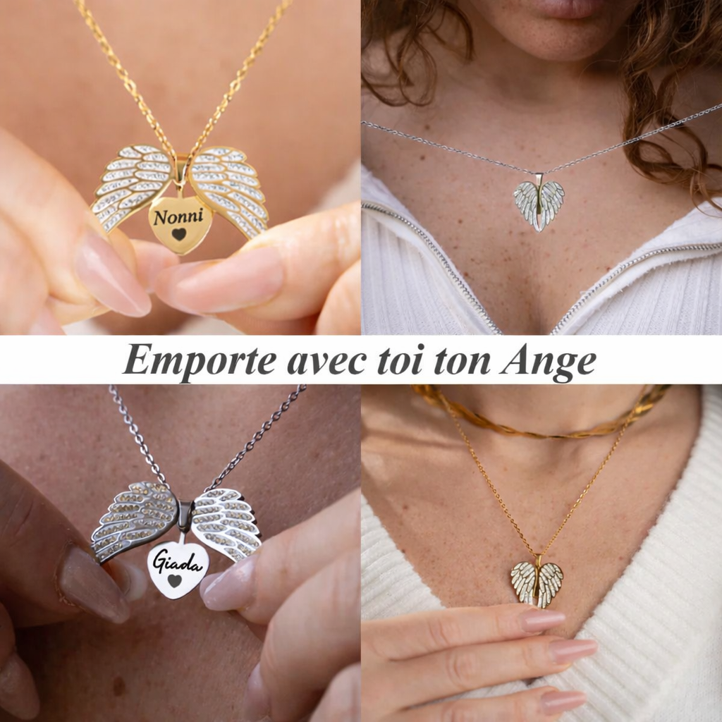 Collier Ange Protecteur Personnalisé