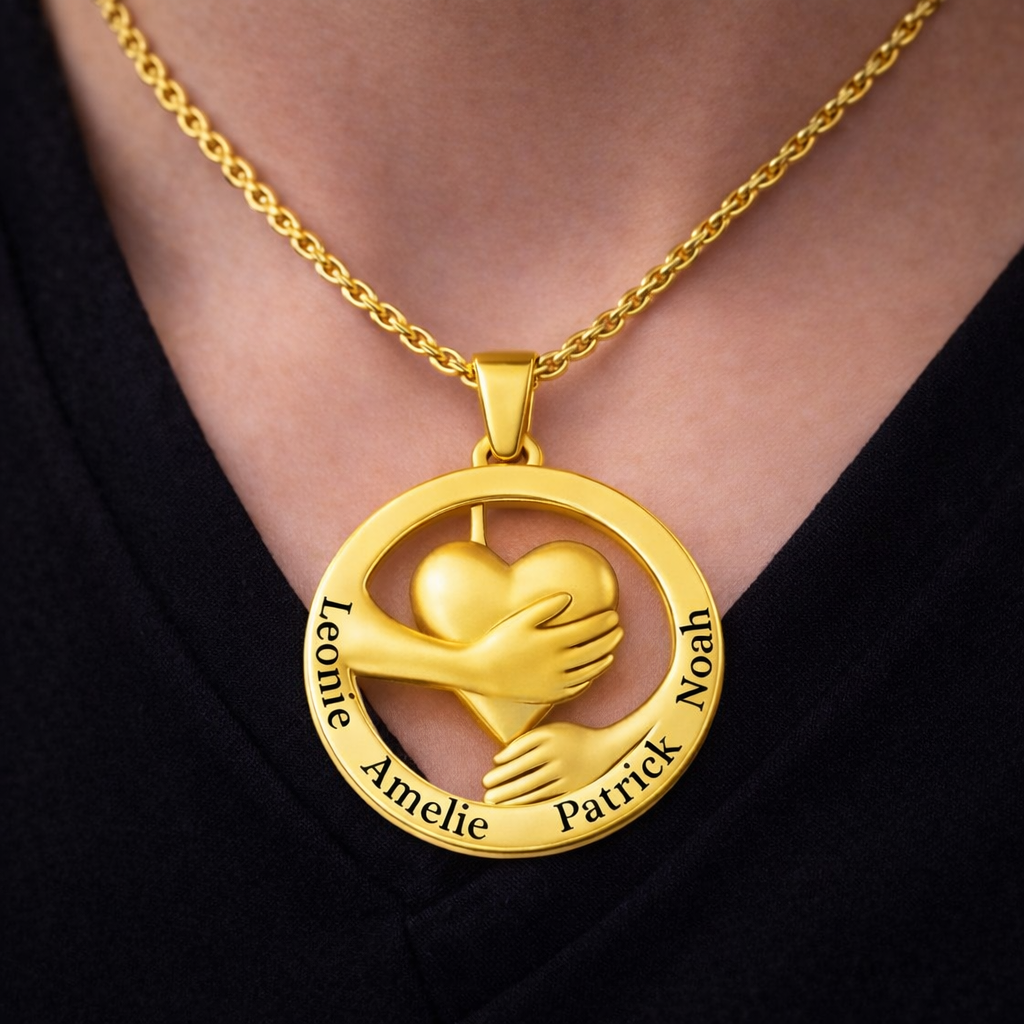 Collier Cœur Enlacé Personnalisé