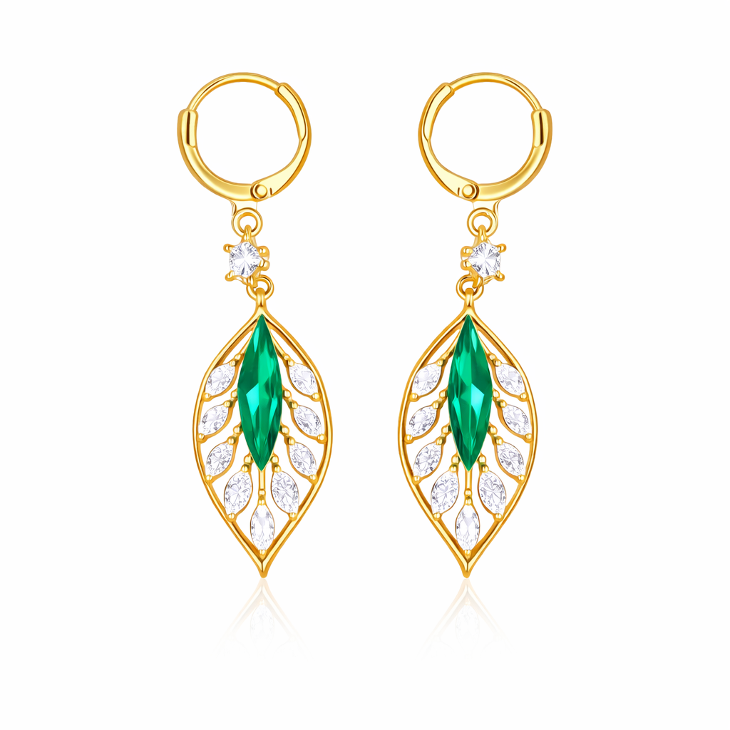 Boucles Feuille Émeraude
