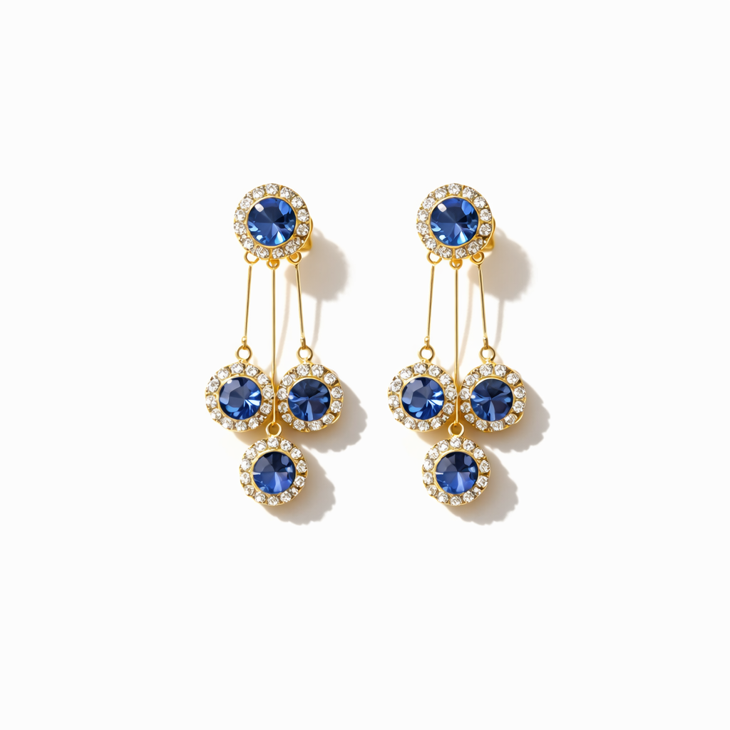 Boucles d’oreilles Fleurs Pampilles