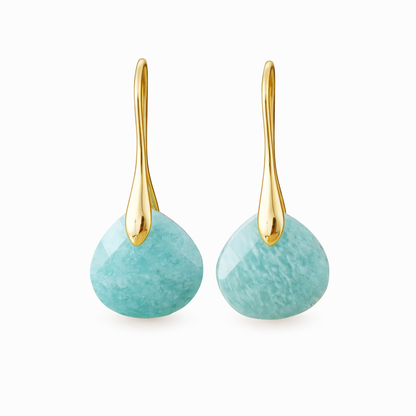 Boucles Goutte Amazonite