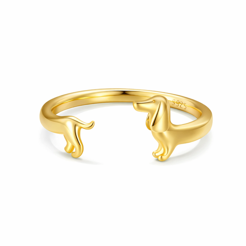 Bague délicate pour teckel