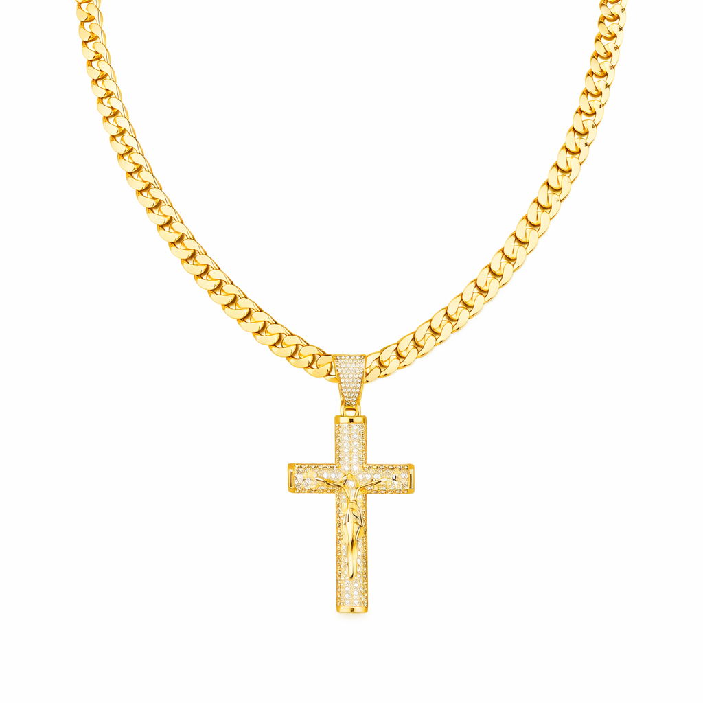 Collier Croix Porte-Bonheur